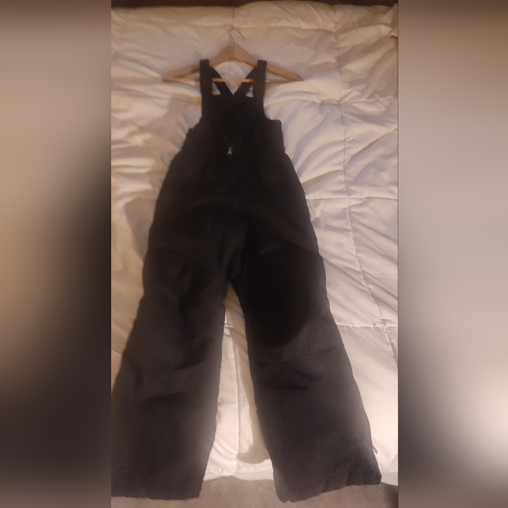 Lands End The Squall Kids Boys Girls Ski Snow Bib SnowPants Pants Size‎ 8 Black
